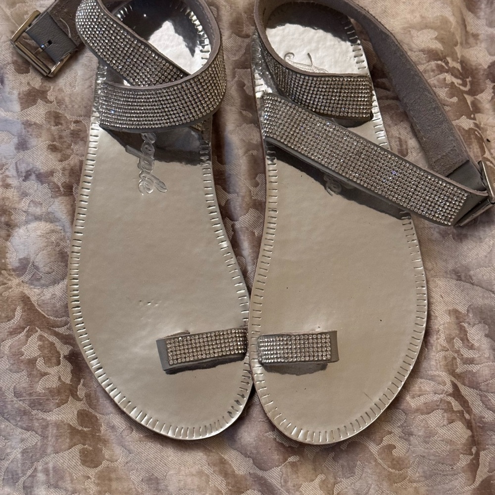 Elegant Silver Sandals